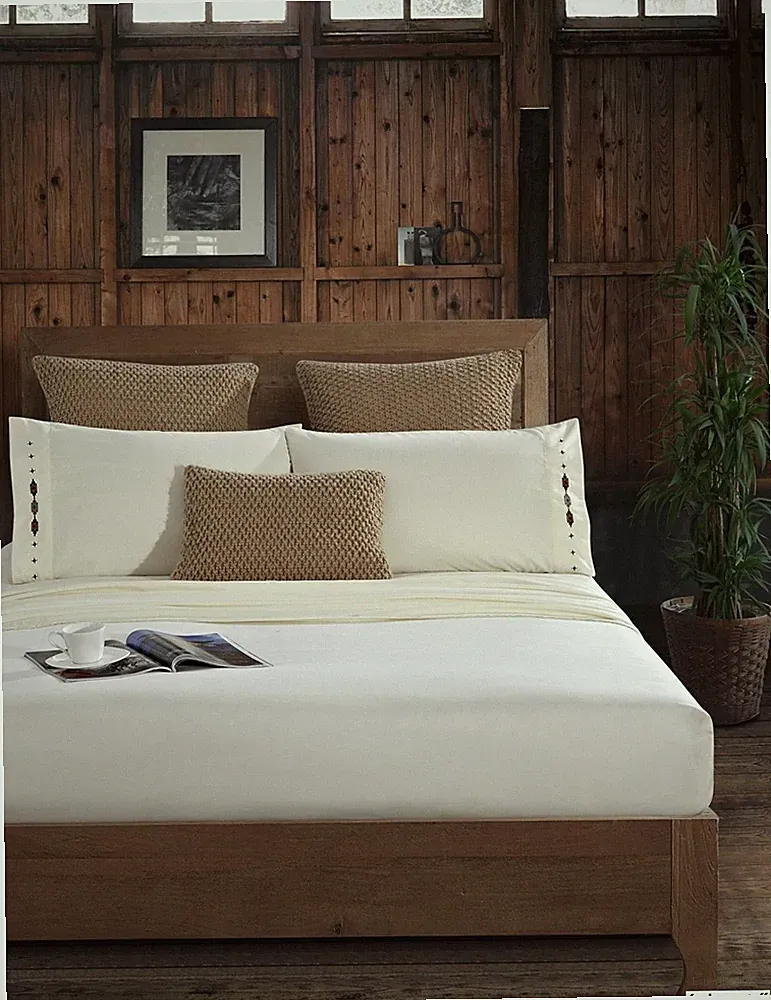 EMBROIDERED NEW SOUTHWEST STITCH WESTERN PLAINS SUPER SOFT BED SHEETS SHEET SET