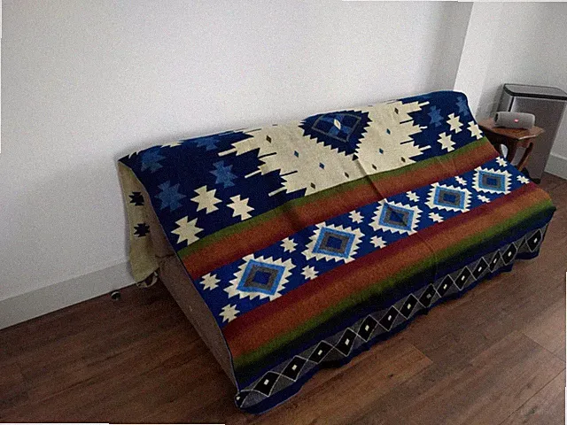 EXTRA LARGE SOFT WARM ALPACA BLANKET THROW SOUTHWEST PATTERN 75" X 90"