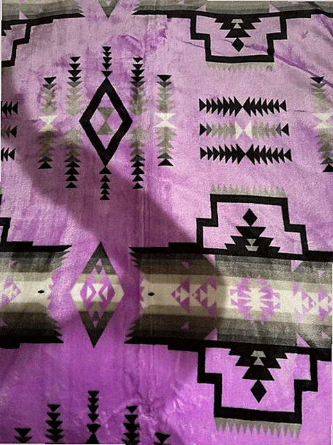 Native American Design Super Soft Reversible Blanket 79"x86"