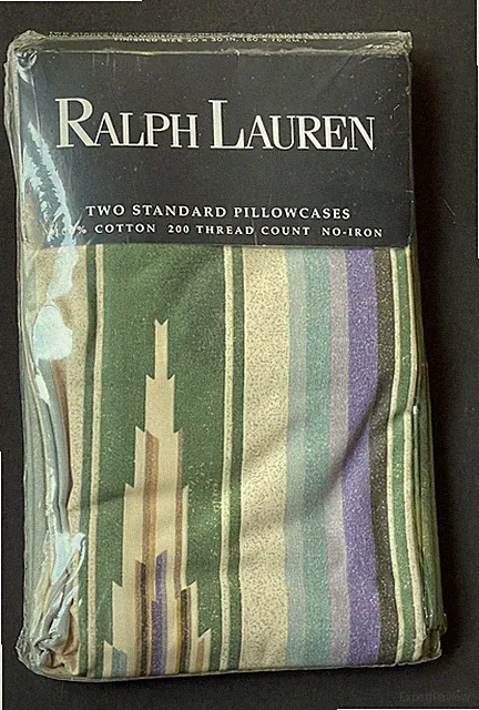 NEW Rare PAIR Vintage RALPH LAUREN *Desert Spring SOUTHWEST STANDARD Pillowcases