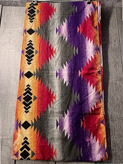 Ralph Lauren Canyon Bright 1 King Size Pillowcase Tribal Southwest Flaws READ