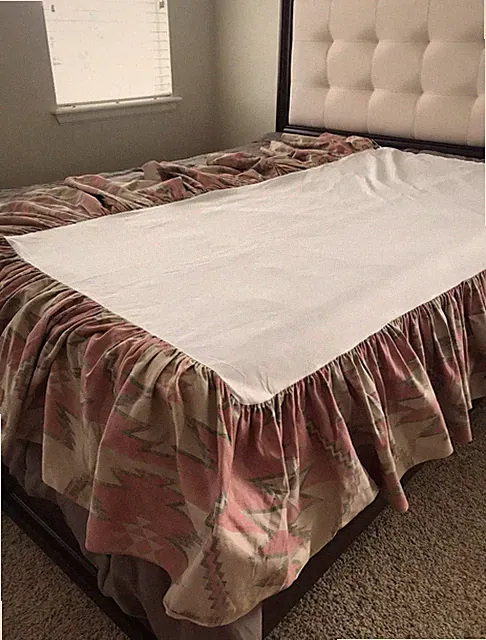 Ralph Lauren White Sands Coral Canyon Twin Dust Ruffle Bed Skirt Southwest